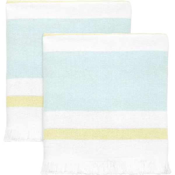 IZOD - Bath Towels, Soft &amp; Absorbent Cotton, Striped Bathroom Decor, Dorm Room Essentials, Set of 2 