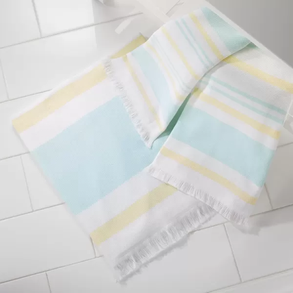 IZOD - Bath Towels, Soft &amp; Absorbent Cotton, Striped Bathroom Decor, Dorm Room Essentials, Set of 2 