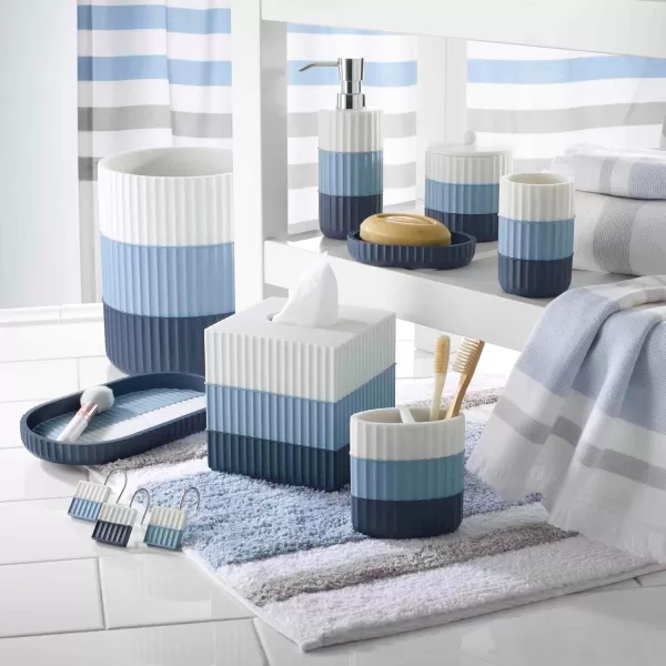 IZOD - Bath Towels, Soft &amp; Absorbent Cotton, Striped Bathroom Decor, Dorm Room Essentials, Set of 2 