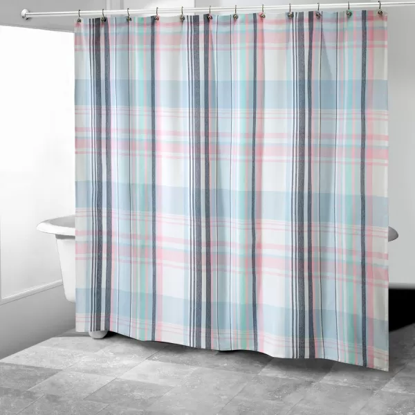IZOD Bathroom Essentials Fabric Shower Curtain, Heritage, MUL