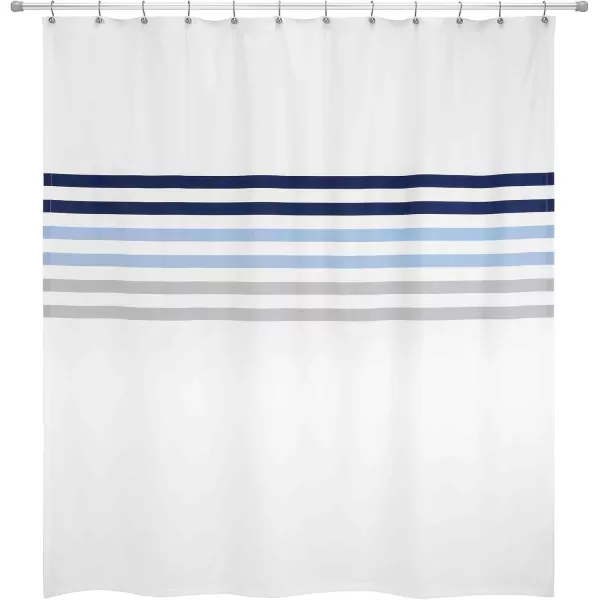 IZOD Bathroom Essentials Fabric Shower Curtain, Heritage, MUL
