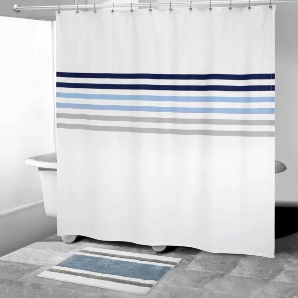 IZOD Bathroom Essentials Fabric Shower Curtain, Heritage, MUL