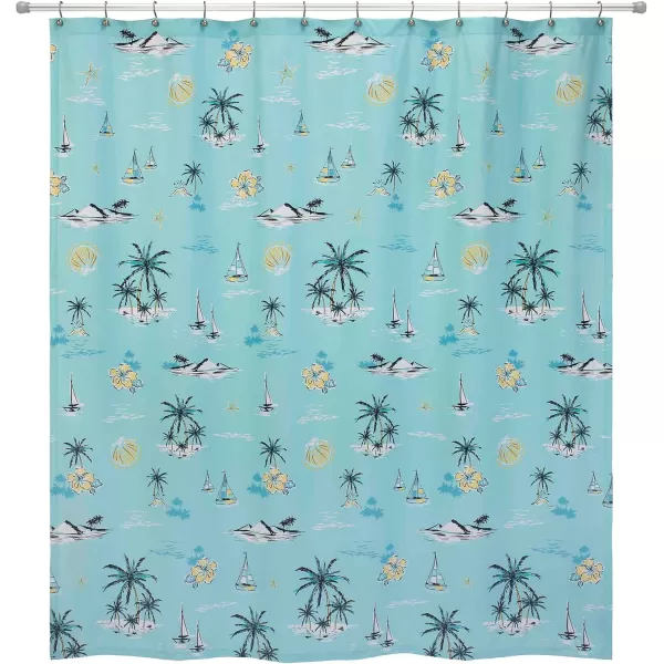 IZOD Bathroom Essentials Fabric Shower Curtain, Heritage, MUL