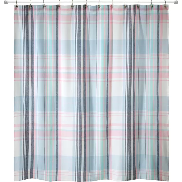 IZOD Bathroom Essentials Fabric Shower Curtain, Heritage, MUL