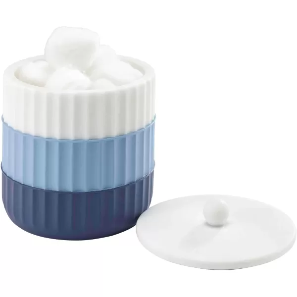 IZOD - Bathroom Set, 2pc Countertop Accessories, Striped Resin Toothbrush Holder &amp; Lotion Pump, Dorm Room Essentials 
