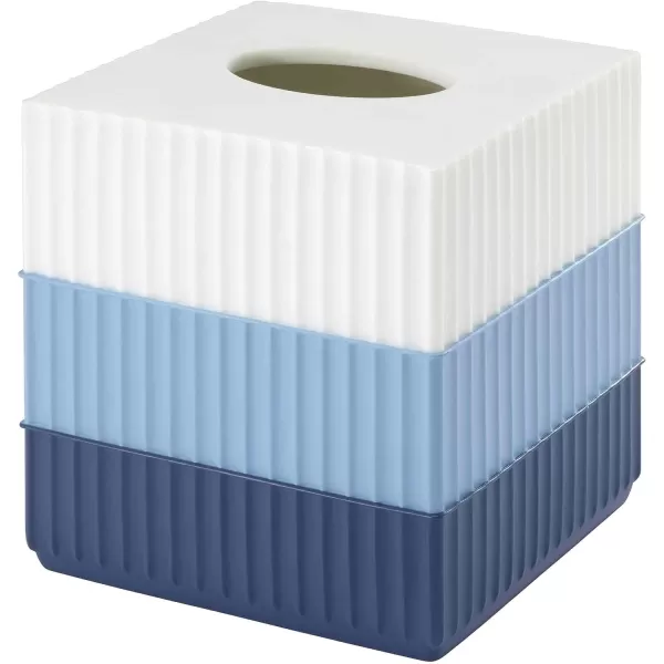 IZOD - Bathroom Set, 2pc Countertop Accessories, Striped Resin Toothbrush Holder &amp; Lotion Pump, Dorm Room Essentials 