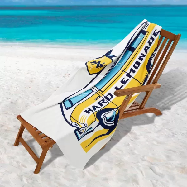 IZOD - Beach Towel, Soft &amp; Absorbent Cotton Sheared Velour, Dorm Room Essentials, Printed Beach Accessories 