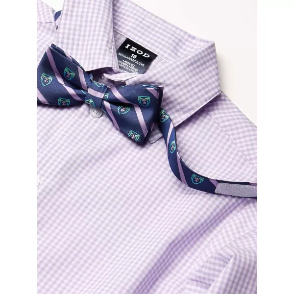 IZOD Boys' 4-Piece Set with Collared Dress Shirt, Tie, Vest, and Pants