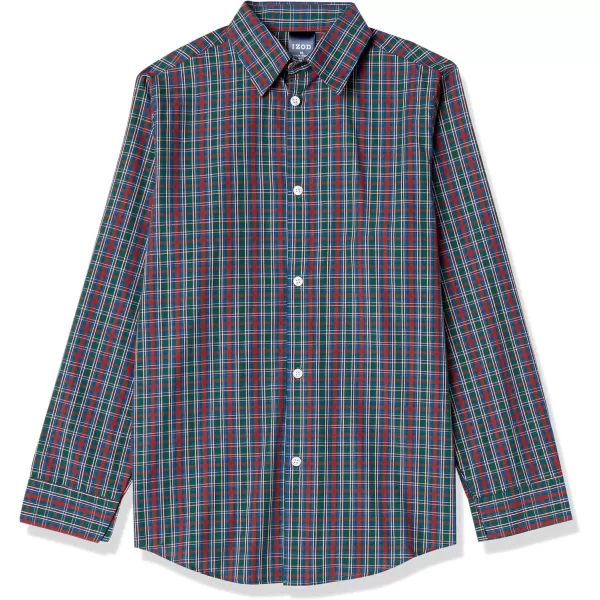 IZOD Boys' 4-Piece Set with Collared Dress Shirt, Tie, Vest, and Pants
