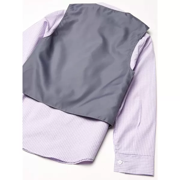 IZOD Boys' 4-Piece Set with Collared Dress Shirt, Tie, Vest, and Pants