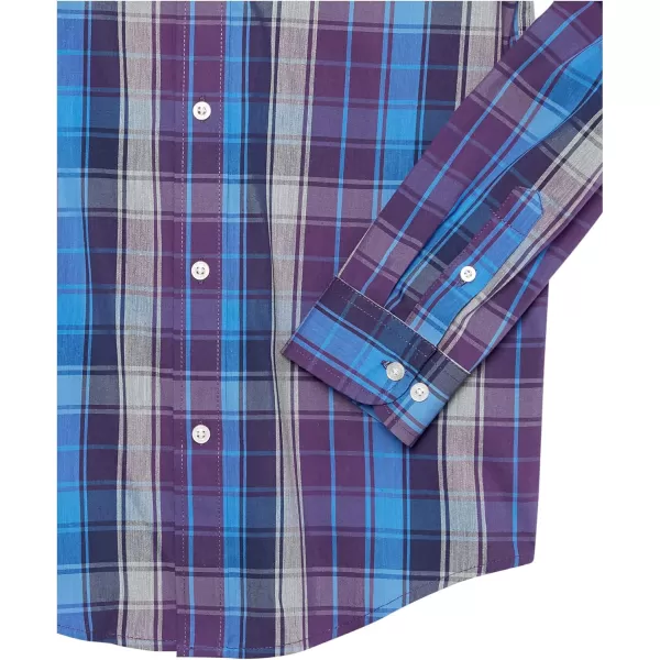 IZOD Boys' Long Sleeve Plaid Button-Down Dress Shirt