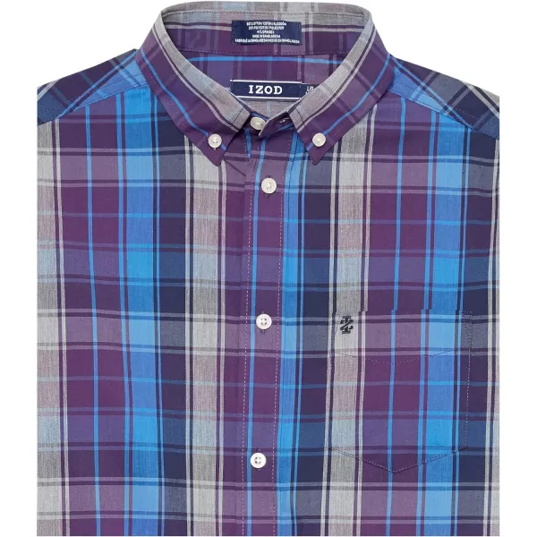 IZOD Boys' Long Sleeve Plaid Button-Down Dress Shirt