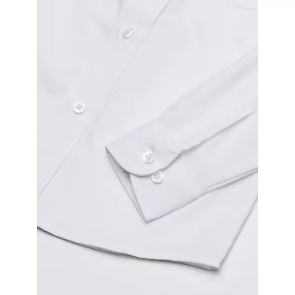 IZOD Boys' Long Sleeve Solid Button-Down Collared Oxford Shirt with Chest Pocket
