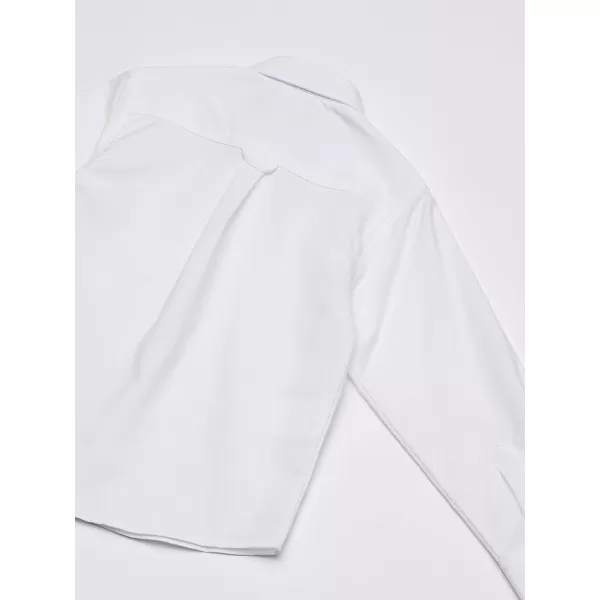 IZOD Boys' Long Sleeve Solid Button-Down Collared Oxford Shirt with Chest Pocket