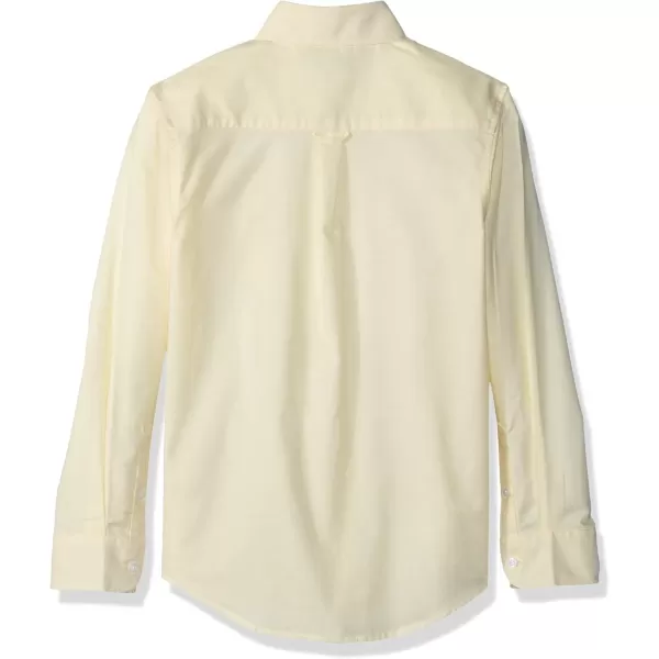 IZOD Boys' Long Sleeve Solid Button-Down Collared Oxford Shirt with Chest Pocket