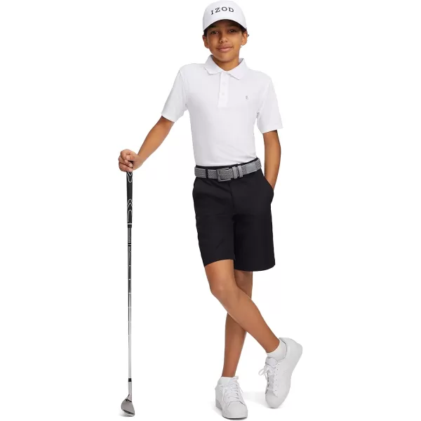 IZOD Boys' Performance Golf Swingflex Stretch Straight Fit Shorts