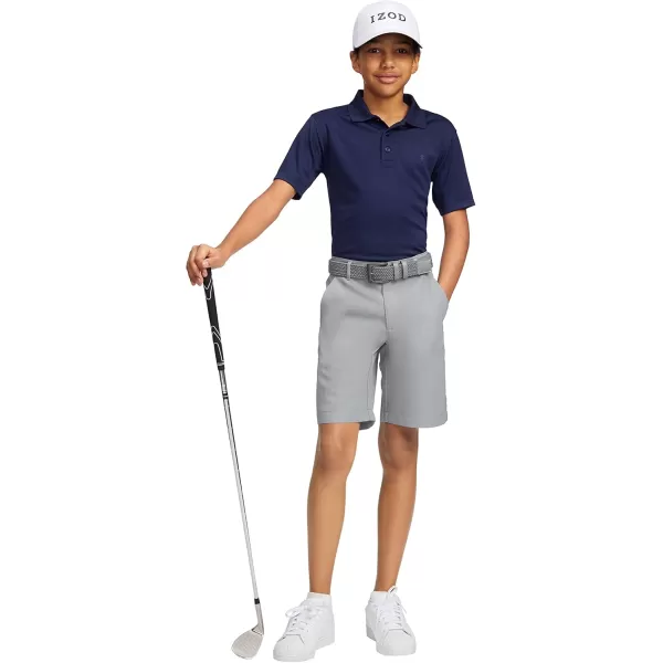 IZOD Boys' Performance Golf Swingflex Stretch Straight Fit Shorts