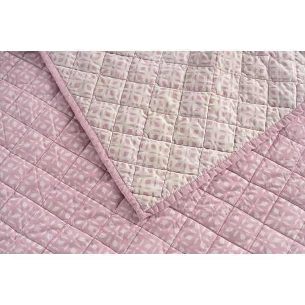 IZOD - Cotton Percale Quilt Set, 2-Piece Wrinkle Resistant Bedding, Ultra-Soft &amp; Reversible Bedspread 