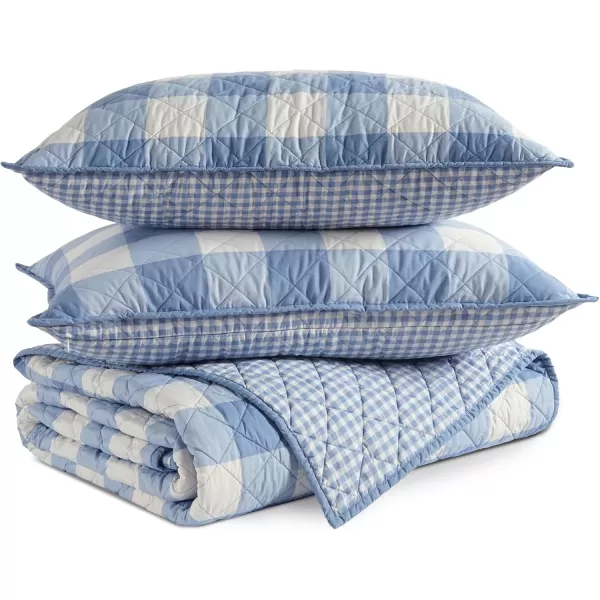 IZOD - Cotton Percale Quilt Set, 2-Piece Wrinkle Resistant Bedding, Ultra-Soft &amp; Reversible Bedspread 