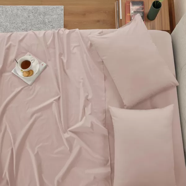 IZOD - Egyptian Cotton Percale Sheet Set, Lightweight, Crisp &amp; Cooling Fabric, 100% Long-Staple Cotton, Deep Pocket Sheets 