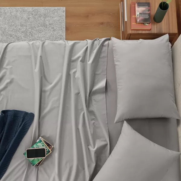 IZOD - Egyptian Cotton Percale Sheet Set, Lightweight, Crisp &amp; Cooling Fabric, 100% Long-Staple Cotton, Deep Pocket Sheets 
