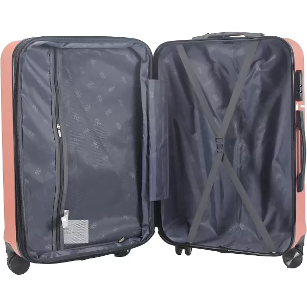 IZOD Expandable ABS Hard Shell Luggage Set - Durable ABS Hard Shell Construction - Double Water-Resistant Nylon Coil – Versatile Sizes 28", 24", 20" - 3-Piece Spinner Luggage Set 