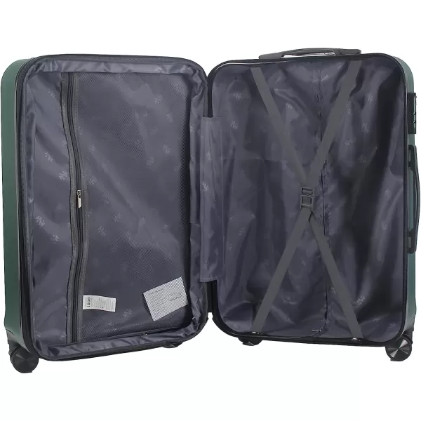 IZOD Expandable ABS Hard Shell Luggage Set - Durable ABS Hard Shell Construction - Double Water-Resistant Nylon Coil – Versatile Sizes 28", 24", 20" - 3-Piece Spinner Luggage Set 