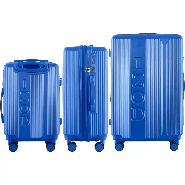 IZOD Expandable ABS Hard Shell Luggage Set - Durable ABS Hard Shell Construction - Double Water-Resistant Nylon Coil – Versatile Sizes 28", 24", 20" - 3-Piece Spinner Luggage Set 