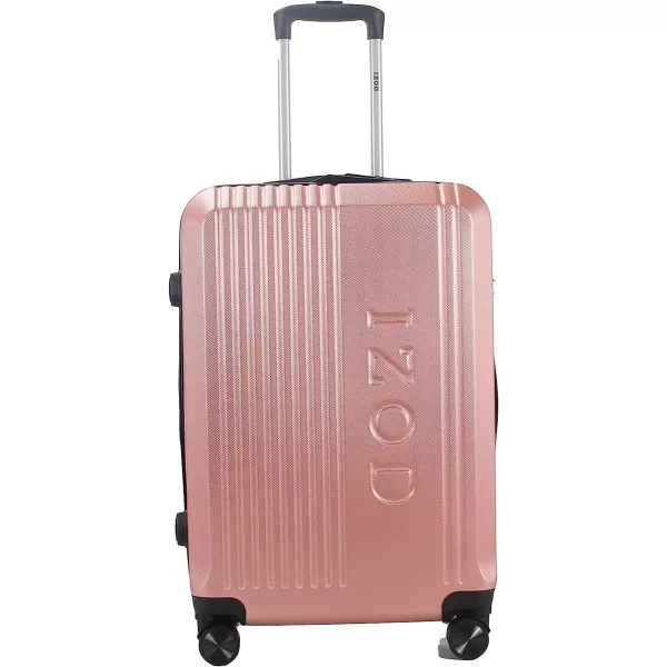 IZOD Expandable ABS Hard Shell Luggage Set - Durable ABS Hard Shell Construction - Double Water-Resistant Nylon Coil – Versatile Sizes 28", 24", 20" - 3-Piece Spinner Luggage Set 
