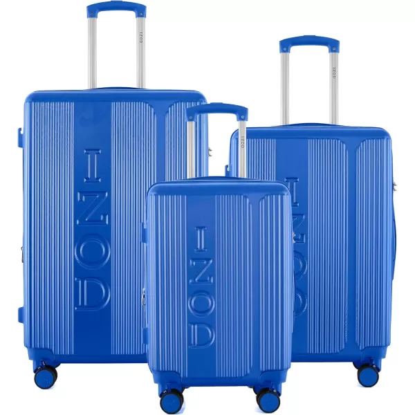 IZOD Expandable ABS Hard Shell Luggage Set - Durable ABS Hard Shell Construction - Double Water-Resistant Nylon Coil – Versatile Sizes 28", 24", 20" - 3-Piece Spinner Luggage Set 