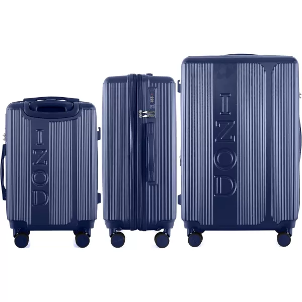 IZOD Expandable ABS Hard Shell Luggage Set - Durable ABS Hard Shell Construction - Double Water-Resistant Nylon Coil – Versatile Sizes 28", 24", 20" - 3-Piece Spinner Luggage Set 