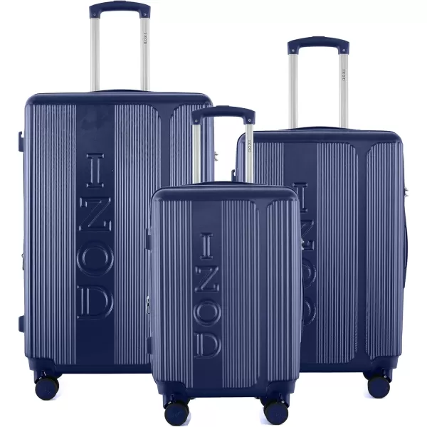 IZOD Expandable ABS Hard Shell Luggage Set - Durable ABS Hard Shell Construction - Double Water-Resistant Nylon Coil – Versatile Sizes 28", 24", 20" - 3-Piece Spinner Luggage Set 