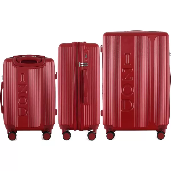 IZOD Expandable ABS Hard Shell Luggage Set - Durable ABS Hard Shell Construction - Double Water-Resistant Nylon Coil – Versatile Sizes 28", 24", 20" - 3-Piece Spinner Luggage Set 