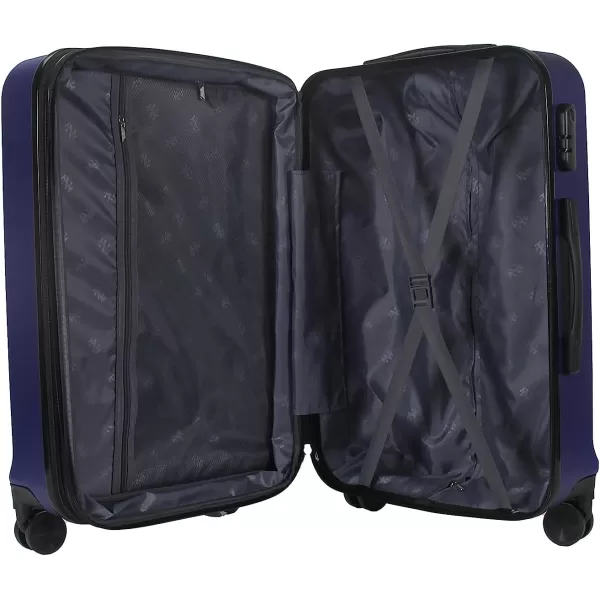 IZOD Expandable ABS Hard Shell Luggage Set - Durable ABS Hard Shell Construction - Double Water-Resistant Nylon Coil – Versatile Sizes 28", 24", 20" - 3-Piece Spinner Luggage Set 