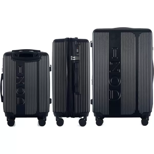 IZOD Expandable ABS Hard Shell Luggage Set - Durable ABS Hard Shell Construction - Double Water-Resistant Nylon Coil – Versatile Sizes 28", 24", 20" - 3-Piece Spinner Luggage Set 
