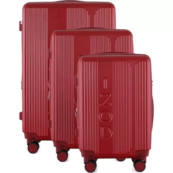IZOD Expandable ABS Hard Shell Luggage Set - Durable ABS Hard Shell Construction - Double Water-Resistant Nylon Coil – Versatile Sizes 28", 24", 20" - 3-Piece Spinner Luggage Set 