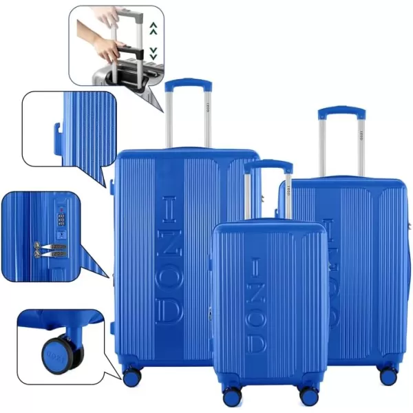 IZOD Expandable ABS Hard Shell Luggage Set - Durable ABS Hard Shell Construction - Double Water-Resistant Nylon Coil – Versatile Sizes 28", 24", 20" - 3-Piece Spinner Luggage Set 