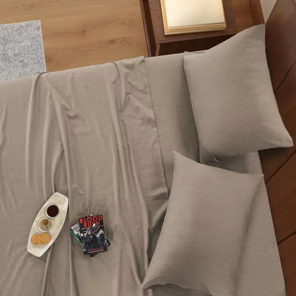 IZOD - Melange Performance Cotton Sheet Set, Durable &amp; Long Lasting Fabric, Deep Pocket Sheets 