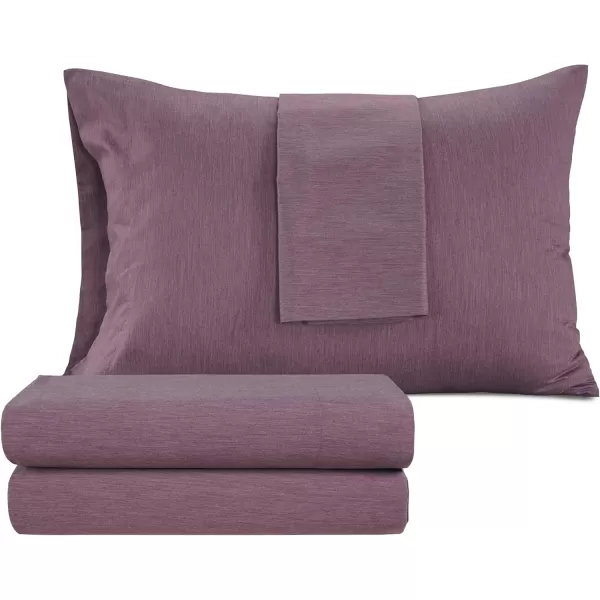 IZOD - Melange Performance Cotton Sheet Set, Durable &amp; Long Lasting Fabric, Deep Pocket Sheets 