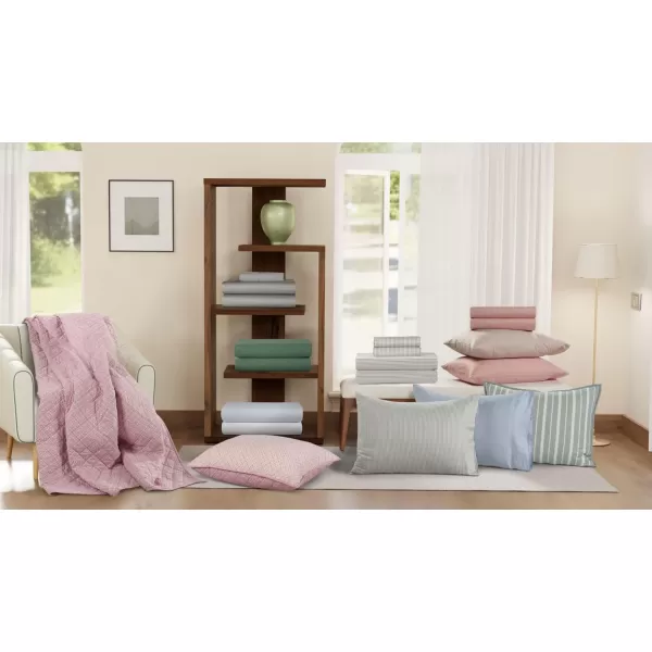 IZOD - Melange Performance Cotton Sheet Set, Durable &amp; Long Lasting Fabric, Deep Pocket Sheets 