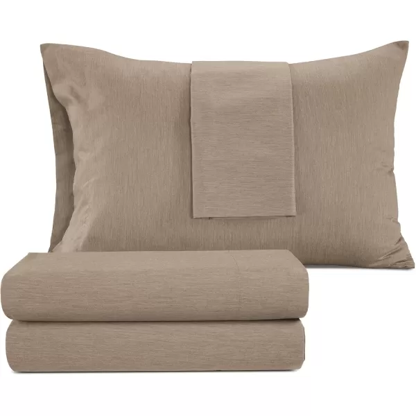 IZOD - Melange Performance Cotton Sheet Set, Durable &amp; Long Lasting Fabric, Deep Pocket Sheets 