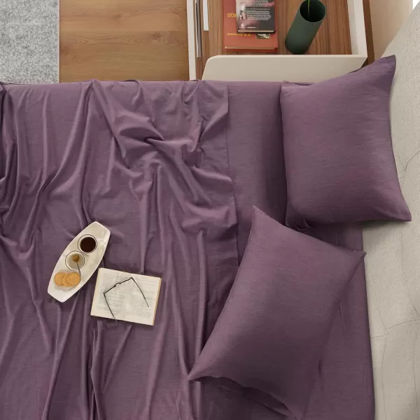 IZOD - Melange Performance Cotton Sheet Set, Durable &amp; Long Lasting Fabric, Deep Pocket Sheets 