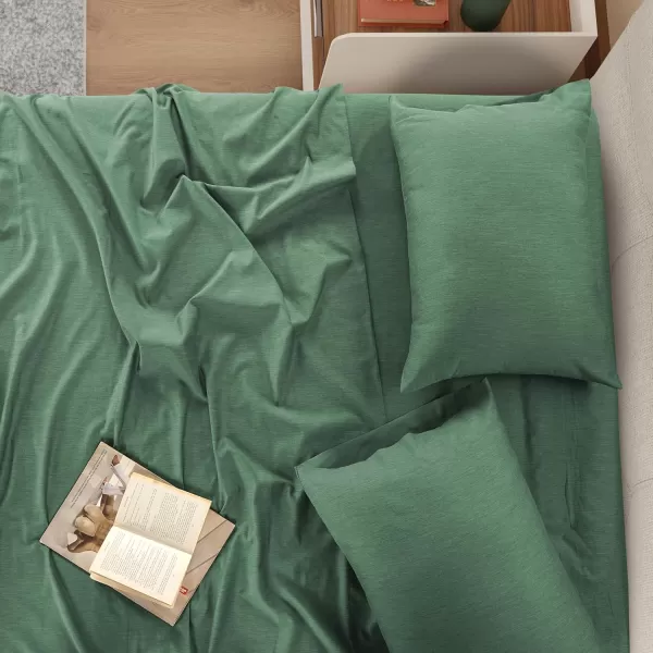 IZOD - Melange Performance Cotton Sheet Set, Durable &amp; Long Lasting Fabric, Deep Pocket Sheets 