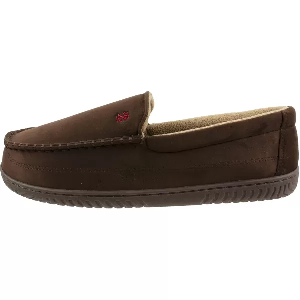 IZOD Men's Two-Tone Moccasin Slipper, Warm Soft Classic Slip-On, Men's Sizes 8 to 13
