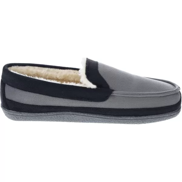 IZOD Men's Two-Tone Moccasin Slipper, Warm Soft Classic Slip-On, Men's Sizes 8 to 13