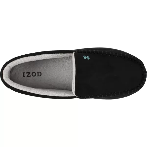IZOD Men's Two-Tone Moccasin Slipper, Warm Soft Classic Slip-On, Men's Sizes 8 to 13
