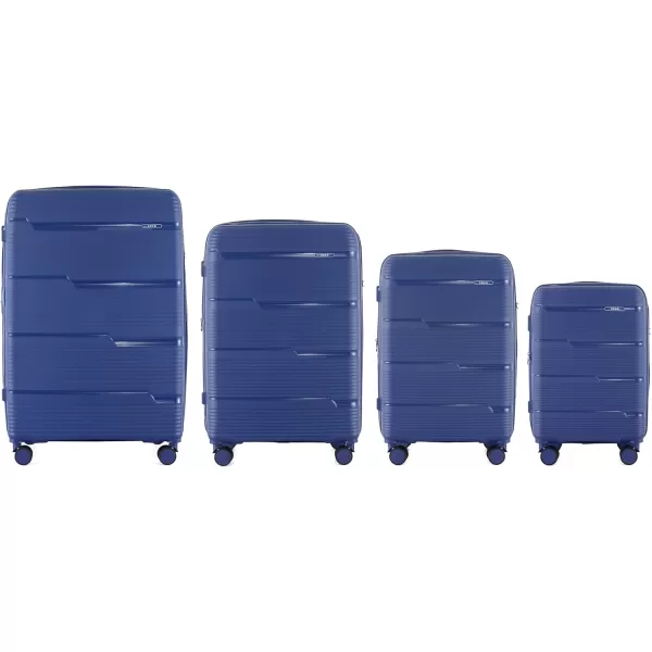 IZOD Polycarbonate Hard shell Expandable Lightweight 360 Dual Spinning Wheels Combo Lock 28", 24", 20" 3 Piece Luggage Set 