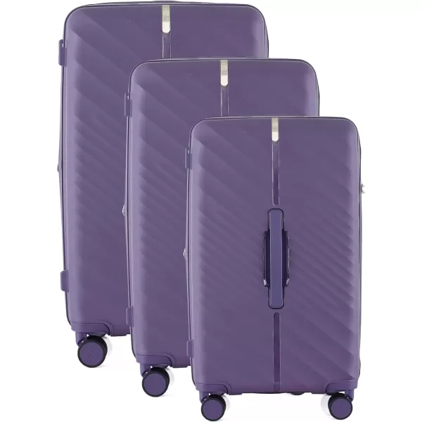 IZOD Polycarbonate Hard shell Expandable Lightweight 360 Dual Spinning Wheels Combo Lock 28", 24", 20" 3 Piece Luggage Set 