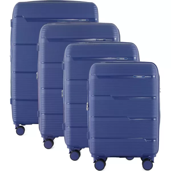 IZOD Polycarbonate Hard shell Expandable Lightweight 360 Dual Spinning Wheels Combo Lock 28", 24", 20" 3 Piece Luggage Set 