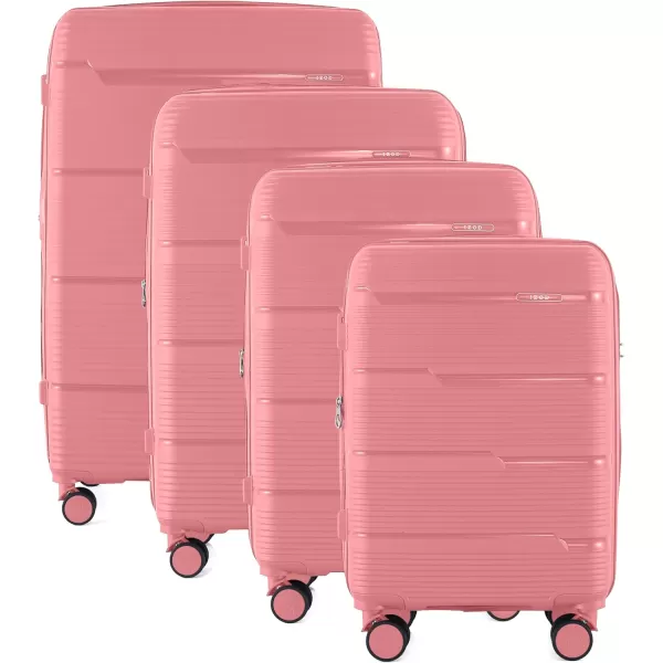 IZOD Polycarbonate Hard shell Expandable Lightweight 360 Dual Spinning Wheels Combo Lock 28", 24", 20" 3 Piece Luggage Set 